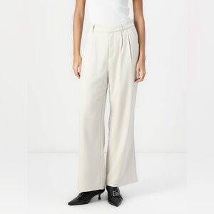 Hollister Cream Wide-Leg Women's Pants